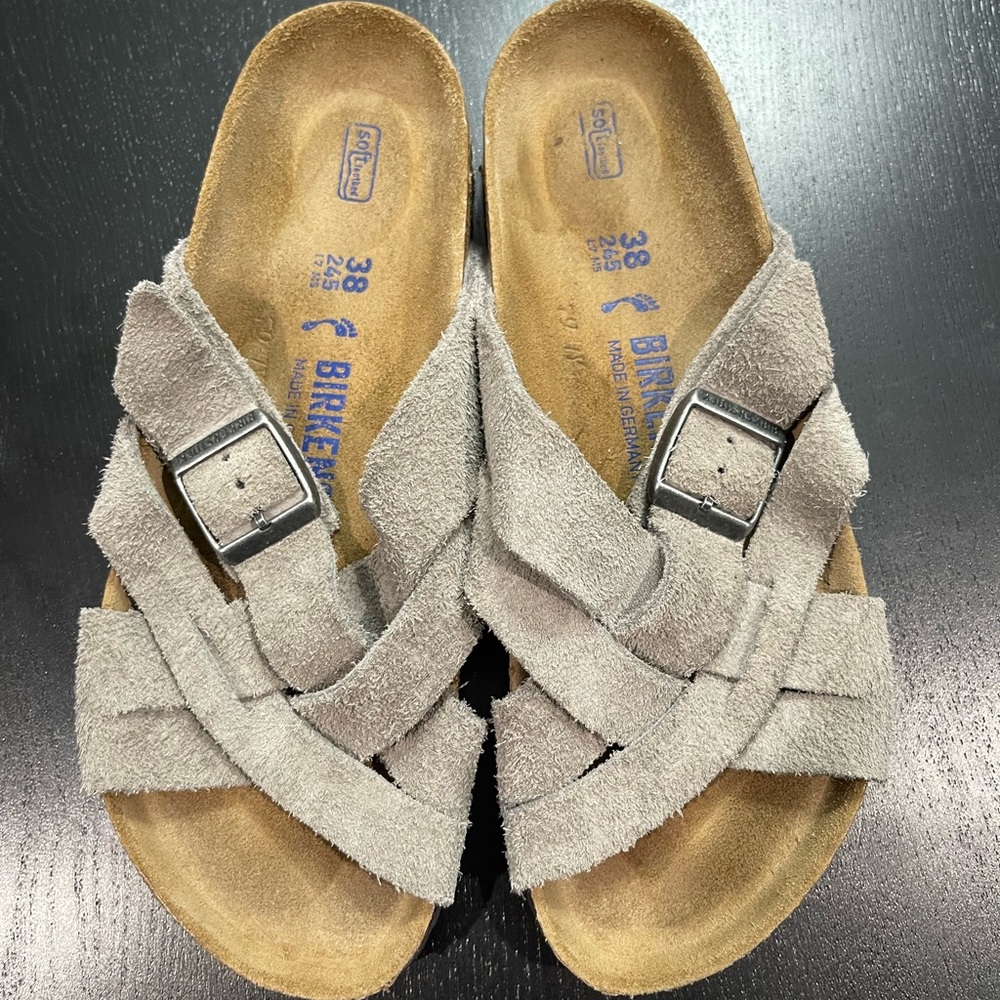 Fairly new, only worn a handful of times. Size 7 Lugano Birkenstock Sandals.